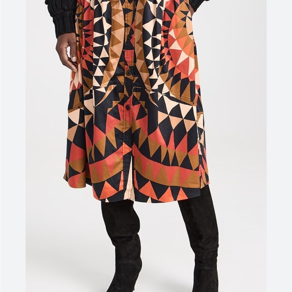 FARM Rio Multicolor Geometric A-Line Skirt - Picture 2 of 4